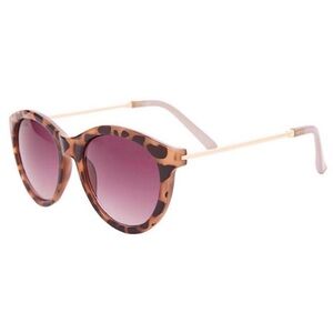 Summer & Rose Lanie Sunglasses in Animal Print with Canvas Pouch